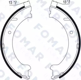 Комлект тормозных накладок FOMAR Friction FO 9029